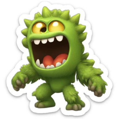 Puff monster warzone win sticker