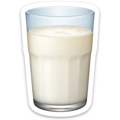 Glass of milk sticker