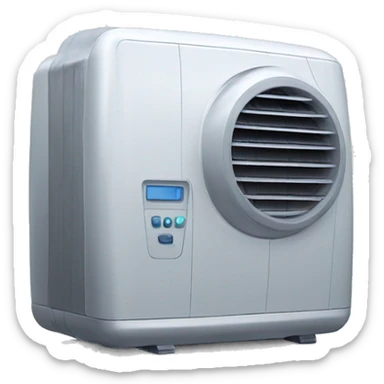 futuristic air conditioner sticker