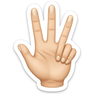 Please create a 3D emoji that shows the number 1 using fingers. I’d like it to resemble the iPhone emoji style!" sticker