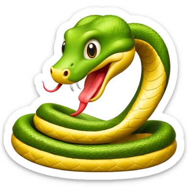 Cute Snake emoji sticker
