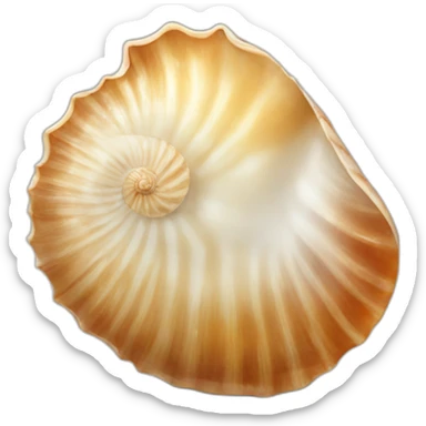 sea shell sticker