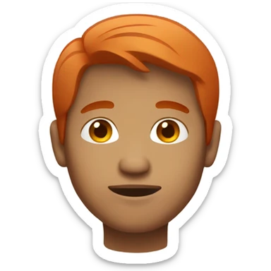 Filipino man red hair sticker