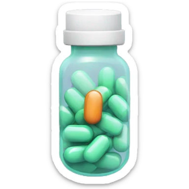 Pill bottle sticker