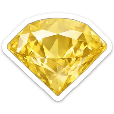 Yellow diamond sticker