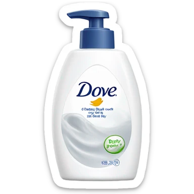 Dove body wash sticker