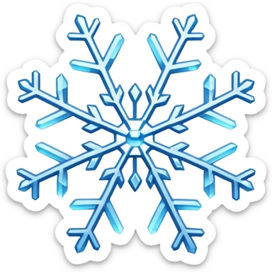 snowflake sticker