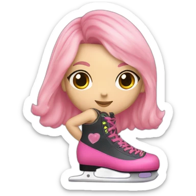 Luna Valente patines sticker