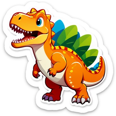 Dinosaur sticker sticker