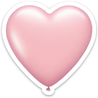 3 pastel pink heart balloons sticker