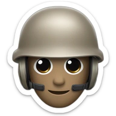 Taupe animal avec un casque de soldat sticker