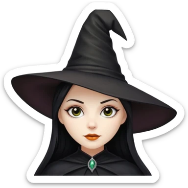 Halloween mood female sticker