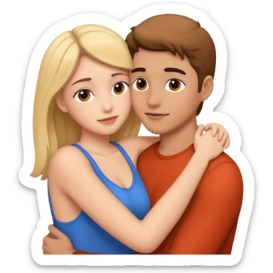 Two naked people having sex sticker