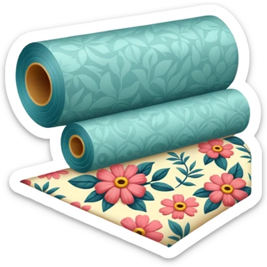Roll of wallpaper sticker
