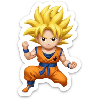 Emoji de la nube voladora de Goku, solo quiero la nube, amarilla sticker