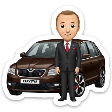 Recep Tayyip Erdoğan Skoda Octavia rs kullanıyor sticker