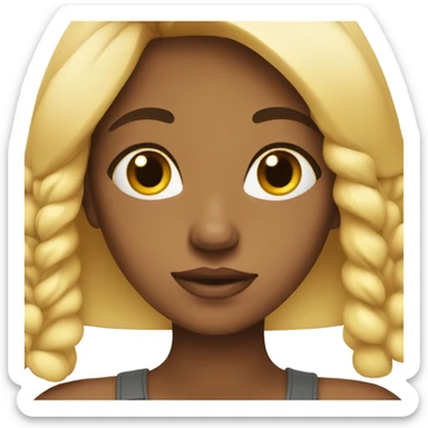 Attractive girl sticker