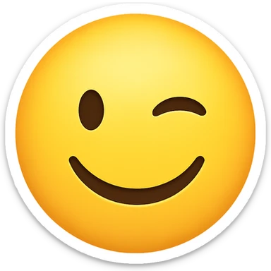 winking face emoji sticker