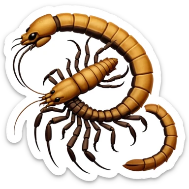 Scorpion tail. sticker