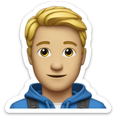 Blaue hacken sticker