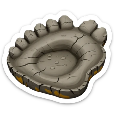 Dino Footprint sticker