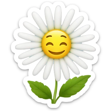 CHAMOMILE with leaf sticker