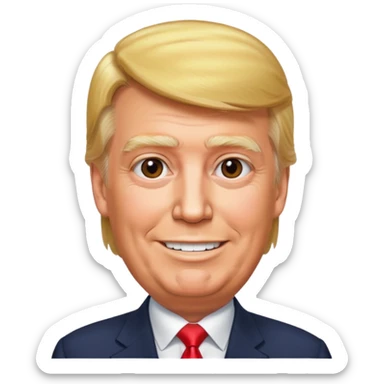 Donald Trump buscando ah Nicolás maduro sticker