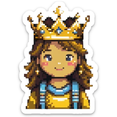 god mode avatar with golden glow and crown sticker