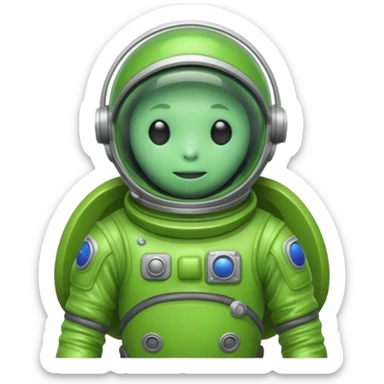 slime alien Astronaut sticker