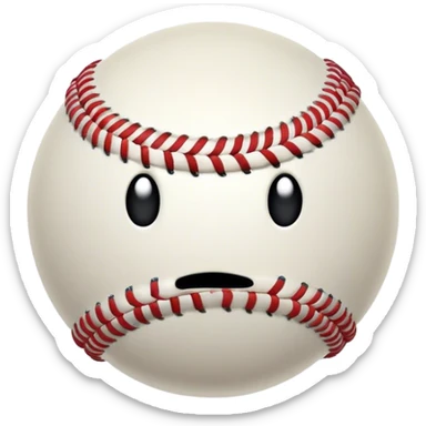 Baseball from inanimate insanity sticker