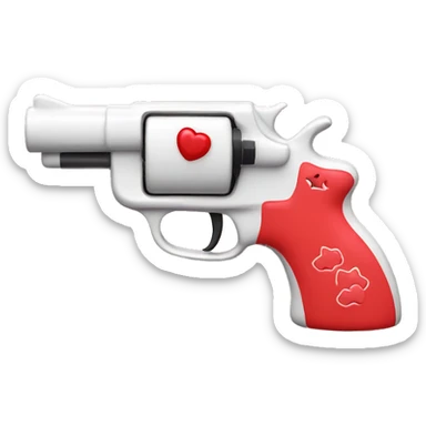 Hello kitty themed toy gun sticker