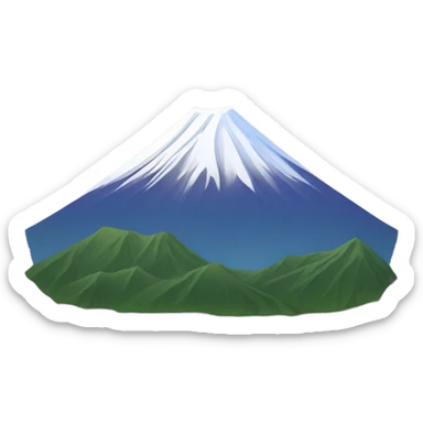 fuji mountain sticker