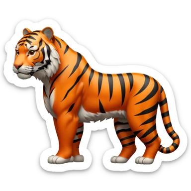 tiger body sticker