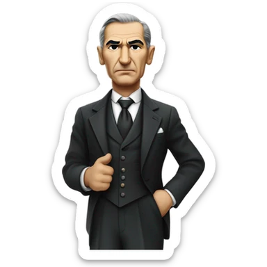 mustafa kemal ataturk president of turkiye sticker