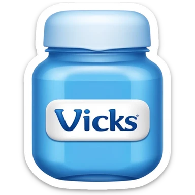 create an Apple style emoji of Vicks Vaporub sticker