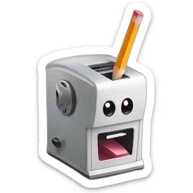 pencil sharpener sticker