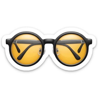 Black glasses  sticker