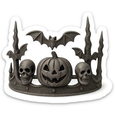 Halloween crown, remove background sticker