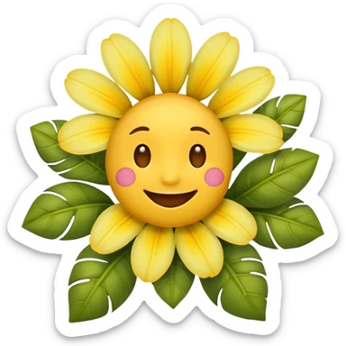emoji hawaïen sticker