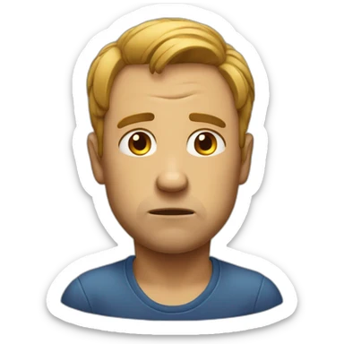 the ultimate sadness emoticon sticker