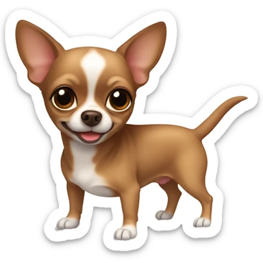 Brown Chihuahua cute  sticker