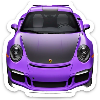 911 gt3rs Porsche purple  sticker