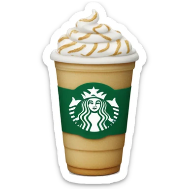 Sugar cookie Starbucks latte sticker