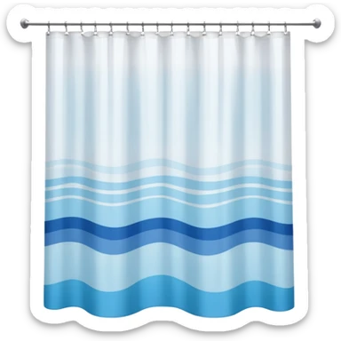 shower curtain sticker