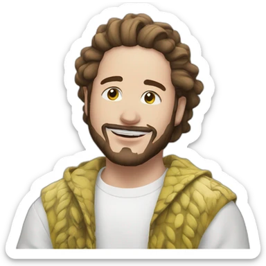 Post Malone esting chettos sticker