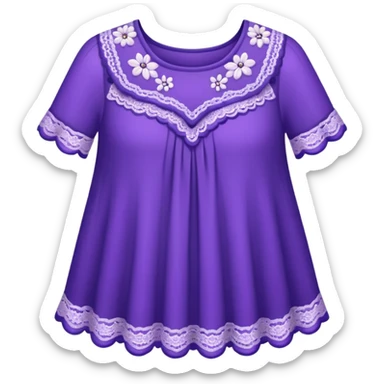 Purple Lace Clothing sticker