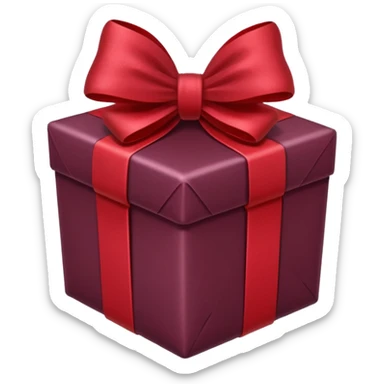 christmas gift with Mulled wine color sticker