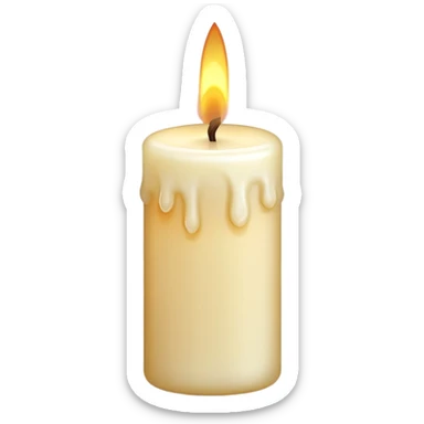memorial candle with gentle glow sticker