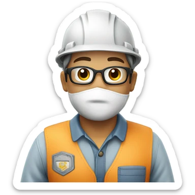 engineer in overalls with the inscription "Nanxing" sticker