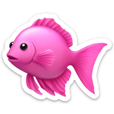pink aesthetic fish sticker
